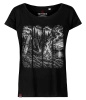 Koszulka damska oversize VOYOVNIK "Camp Ritual (mono)" - czarna