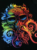 Koszulka męska VOYOVNIK "Colorblast Octopus" - czarna