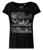 Koszulka damska oversize VOYOVNIK "Campcraft Stories (mono)" - czarna