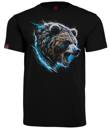 Koszulka męska VOYOVNIK "Wild Roar" - czarna, rozmiar 2XL [OUTLET]