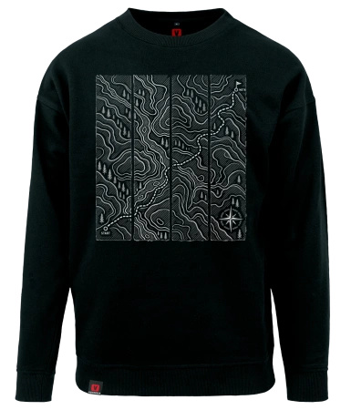 Bluza męska VOYOVNIK "Contour Quest (mono)" - czarna