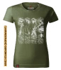 Koszulka damska standard VOYOVNIK "Camp Ritual (mono)" - khaki