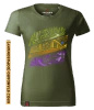 Koszulka damska standard VOYOVNIK "MTB Flow" - khaki