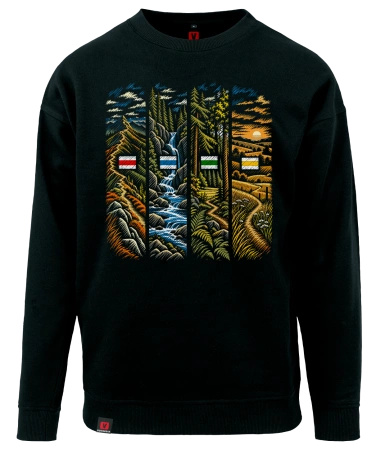 Bluza męska VOYOVNIK "Trail Chapters" - czarna