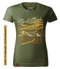 Koszulka damska standard VOYOVNIK "Beyond The Ridge" - khaki